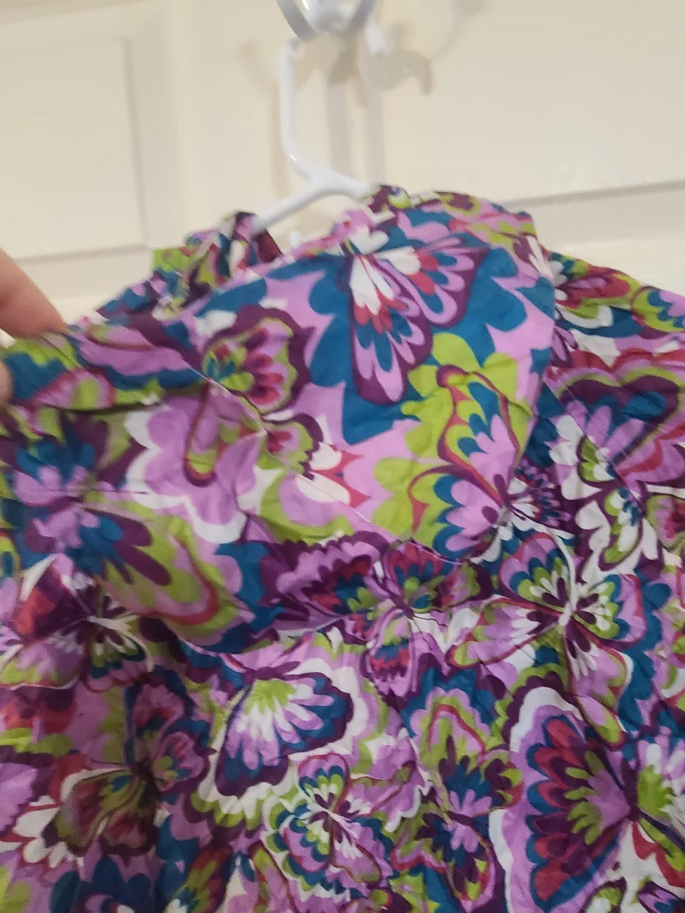 The Children's Place Purple Floral Raincoat Vintage
